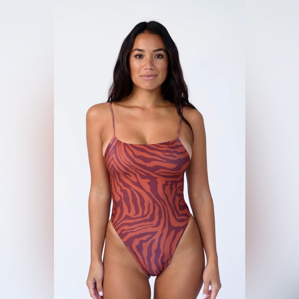 NWT! Skatie x Rocky Barnes Resa One-Piece in Beachwood